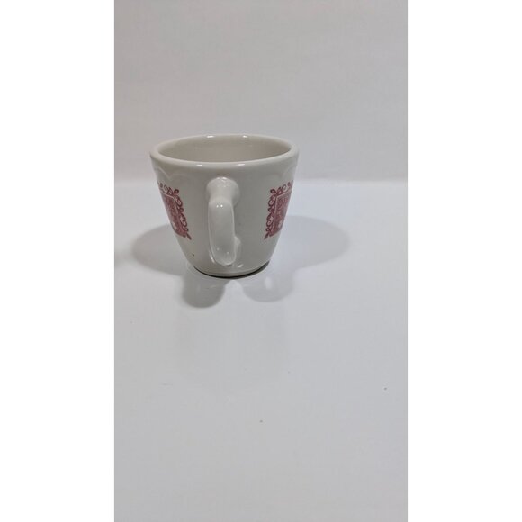 Syracuse China Strawberry Hill Ceramic Mug White With Red Floral Design Vintage - Picture 8 of 9